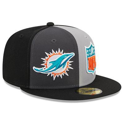 Men's New Era Black Miami Dolphins Multi 59FIFTY Fitted Hat