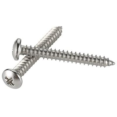 #10 x 1-1/2 in. Phillips Flat Head Stainless Steel Wood Screw (2-Pack)