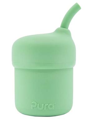 Pura Kiki 11oz Straw Bottle with Sleeve Mint