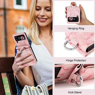 Portable Leather Bag Cover Pouch Protect for Samsung Galaxy Z Flip Phone |  eBay