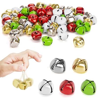 Jingle Bells, 1(25mm) 80pcs Small Bells for Crafts DIY Christmas