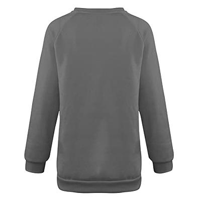 Shirts For Women Trendy Plus Size Fashion Long Sleeve Solid Hoodie
