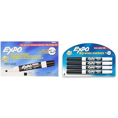 Ezzgol Dry Erase Markers Bulk, 72 Pack Black Low Odor Whiteboard