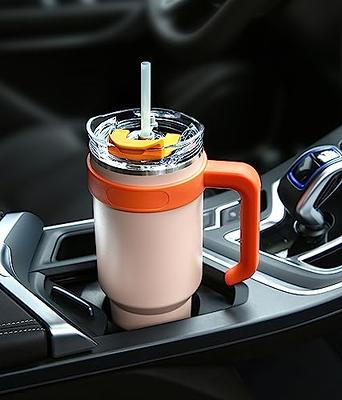 Car Tumbler Cup With Handle 40oz And Lid Silicone, Stainless Steel Travel  Mug Insulated Hot or Iced For Tea Coffee Gift, Large Capacity Car Cup With  Straw (Olive Green) 