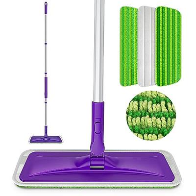 Mops for Floor Cleaning Microfiber Spray Mop with 3 Washable Reusable Pads  a Refillable Bottle and Scrubber Wet Dry Flat Mop with 360 Degree Swivel