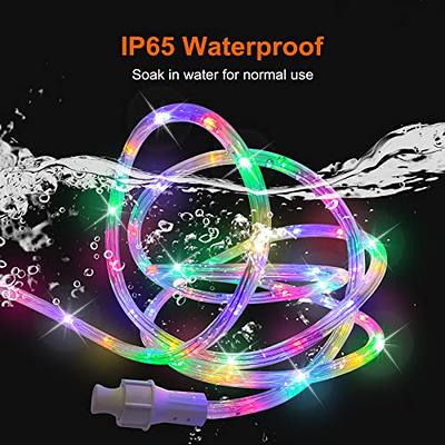 SINGCHUNGTE Rope Lights, 33Ft 240 LED Waterproof Rope Lights, 110V 2 Wire  Connectable Rope Light Outdoor Indoor, Rope Lighting with Plug for  Christmas Garden Holiday Lights Decoration(Multicolor) - Yahoo Shopping