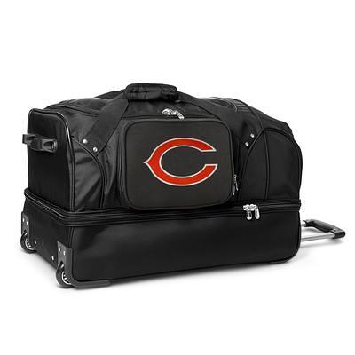 Detroit Lions MOJO 27'' 2-Wheel Drop Bottom Rolling Duffel Bag - Black