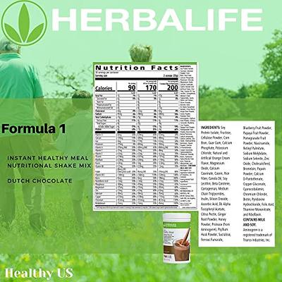 Herbalife (DUO) FORMULA 1 Healthy Meal Nutritional Shake Mix (Cookies 'n  Cream) with PERSONALIZED PROTEIN POWDER