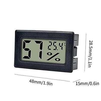 DOQAUS Digital LCD Hygrometer Thermometer, Indoor Thermometer Humidity  Gauge, Humidity Meter for Home,Bedroom,Office,Greenhouse,White 