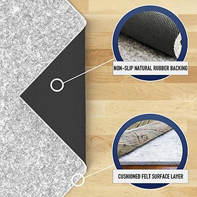 Pro Space Rug Pads Grippers Carpet Tape 4 Pcs Non Slip Rug Tape for Hardwood Floors and tiles, Keep Your Rug in Place - 4*4in