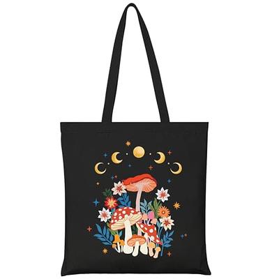 Black Tote Bag, Black Canvas Tote Bag, Floral Tote Bag Canvas, Aesthetic Tote  Bag, Cute Tote Bag, Shopping Bag, Black Bag Flowers, Ecobag -  Sweden