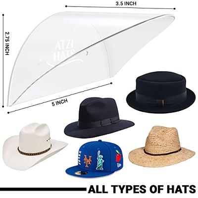 Atzi Hats Cowboy Hat Travel Box Large Wide Brim Fedora Case Universal Size  Hat Carrier for Most Hats Carry-On Hat Bag Travelling Hat Boxes Western