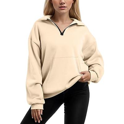 ANRABESS Sweatshirt for Women Casual Oversized Half Zip Fleece Cropped  Hoodie Sweatshirt Quarter Zip Ribbed Knit Pullover Fall winter Shirt  Clothes 2023 Trendy Outfits 1050qianhuahui-S Grey at  Women's  Clothing store