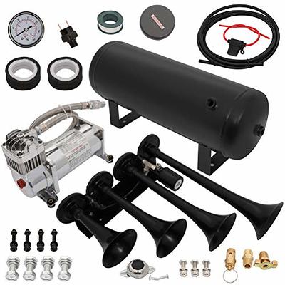ANPART 4 Trumpet Electric Train Car Air Horn Kit with 150PSI Air Compressor  1.5 Gallon Tank Hose Pressure Switch for 12V Vehicles Trucks Cars Boats  Vans Trains - Yahoo Shopping