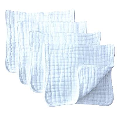 CM SHEEPCOTTON Turkish Muslin Burp Cloths%100 Cotton 6 Pack Large