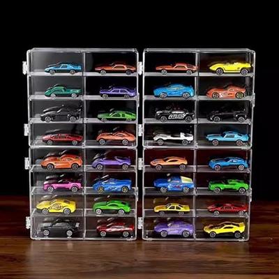 Double Sided Toy Storage Organizer Case for Hot Wheels Car, Matchbox Cars,  Mini Toys, Small Dolls. Carrying Box Container Carrier with 48  Compartments. (Box Only) – TopToy