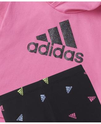 adidas Baby Girls Hooded T Shirt and Printed Leggings, 2 Piece Set - Pink  Fusion - Yahoo Shopping