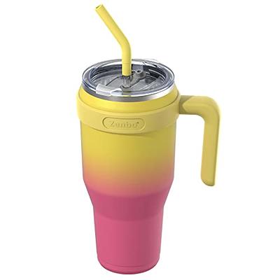 Reduce Cold-1 24oz Insulated Mug with Straw and Lid 24 Hours Cold, Sweat-proof Body, White