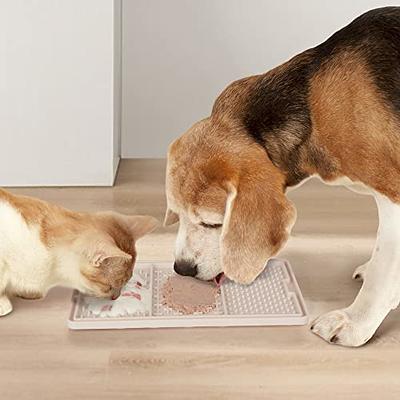 XIGOU Dog Lick Pad, 2-Pack Large Licking Mat for Dogs, Dog Slow Feeder Dog  Licking Mat with Suction Cups. Boredom & Anxiety Reducer, Perfect for Food