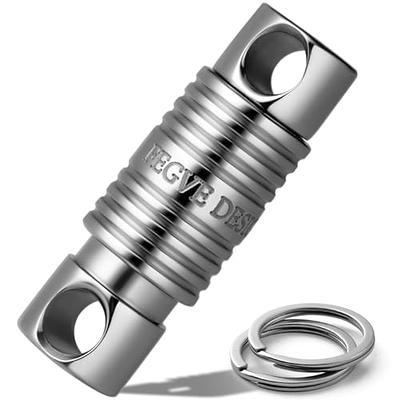 FEGVE Titanium Quick Release Keychain for Men,Pull Apart