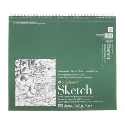 Strathmore Recycled Toned Sketch Pad 400 Series - 9x12 Blue (50 Sheets)