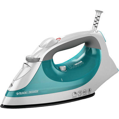 Black Decker Easy Steam Compact Iron Blue 1200 W Blue White - Office Depot