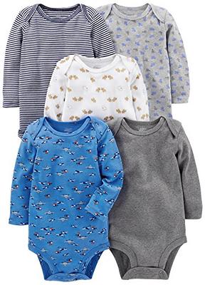 Simple Joys by Carter's Baby Boys' Rompers (Pack of 3)
