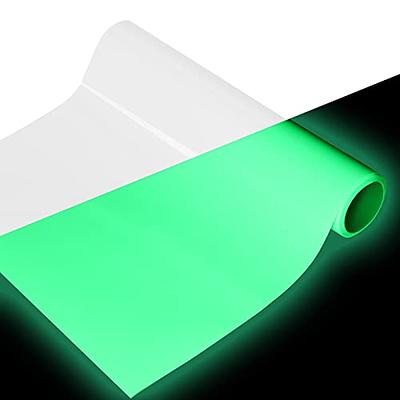 Heat Transfer Vinyl Roll, Glow in The Dark Iron on Vinyl 12x 6ft PU HTV  Luminous Fluorescent Color Heat Press Vinyl for T-Shirts(White to Olivine)  - Yahoo Shopping