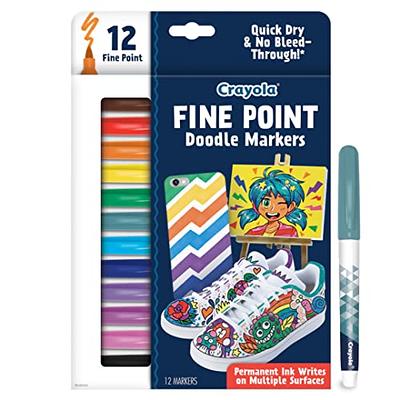 Crayola 12pk Doodle & Draw Fine Point Doodle Markers : Target