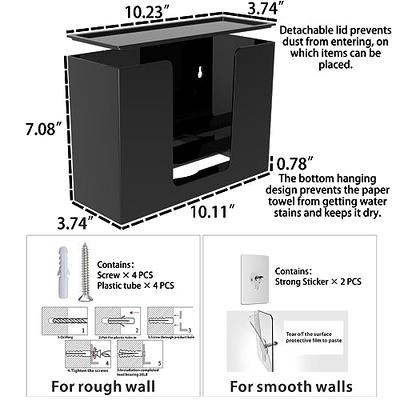 Modundry Wall Mount Paper Towel Dispensers,Commercial Multifold Tissue  Dispenser with Smart Lock, Adhesive No Drilling or Screws Install,Hand Towel  Holder for Bathroom,Restroom, Office, Home (Gold) - Yahoo Shopping