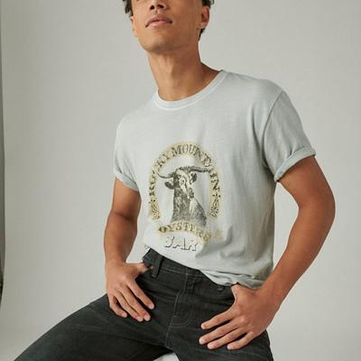 Lucky Brand Women's Cotton Eagle Rock Boyfriend T-Shirt