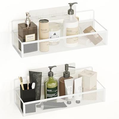 Dropship Bathroom Shelves Wall Mounted Glass Shelves For Bathroom Floating  Shelf With Towel Holder Glass Shower Shelf 2 Tier Bathroom Wall Organizer  to Sell Online at a Lower Price