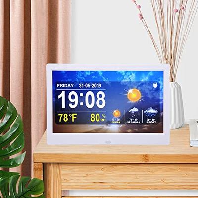 In/Out Temperature-Humidity Monitor with Clock and Jumbo Display