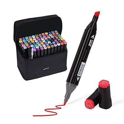 chfine 100 Colors Artist Markers Dual Tip Pens, Fine Tip Coloring