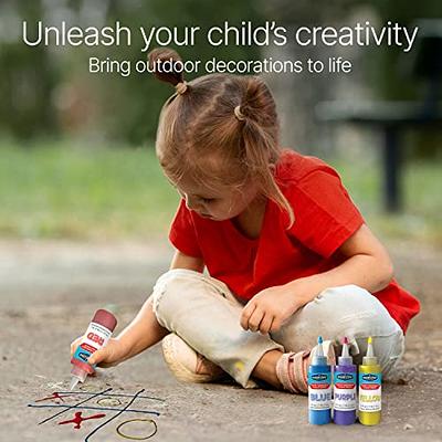 Sidewalk Chalk Paint Set with 6 Neon Paint Colors