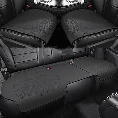 Toopca 2-Pack Leather Car Seat Cushion for Front Seats, Padded Bottom Seat  Cushions Covers with Storage Pockets Anti-Slip and Wrap, Padded Bottom Seat