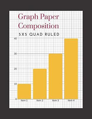Graph Paper Notebook: Large Graph Paper Journal 4 squares per inch | 120  Pages | 8.5 x 11 | Grid Paper Notebook for Math and Science Students