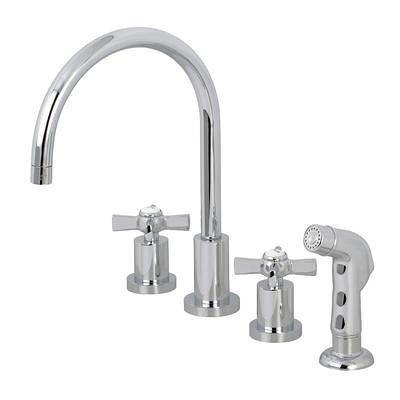 Kingston Brass 8 Widespread Bathroom Faucet, Chrome KS2961ML