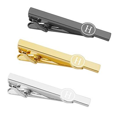 Gold/black Sterling Sliver Tie Clip