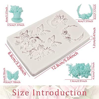 ZiXiang Butterfly Silicone Molds Mini Butterfly Fondant Mold For Cupcake  Topper Chocolate Candy Polymer Clay Gum Paste Cake Decorating Set Of 4