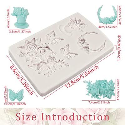 ZiXiang Fruit Fondant Molds Strawberry Pineapple Cherry Grape Silicone  Fondant Chocolate Mold For Candy Polymer Clay Cupcake Topper Cake  Decorating