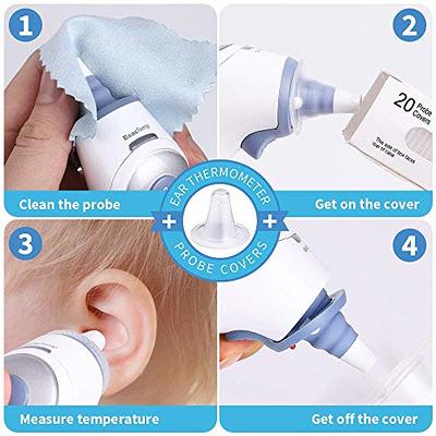 200pcs Thermometer Covers, Disposable Probe Covers Digital Thermometer  Probe Covers Lens Refill Caps for Thermometer Ear Covers for Ear Thermometer