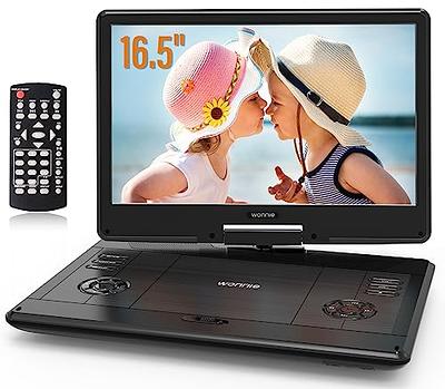 14.9 Portable DVD Player with 12.5 Large HD Swivel Screen,Exclusive  Button Design,Car Headrest Mount Provided,High Volume Speaker,Support  CD/DVD/SD