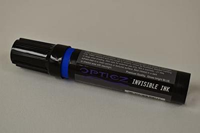 Opticz Blacklight Reactive Invisible Blue Ink All Purpose UV Marker with UV Light