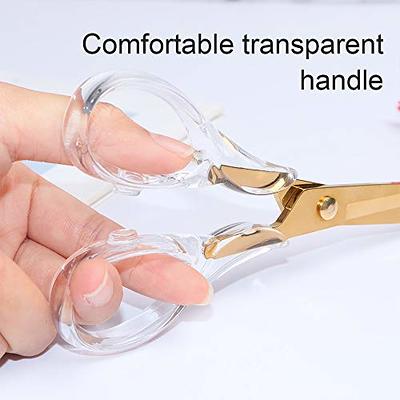 Marble Magentic Paper Clip Holder Dispenser(with 100pcs Gold Paperclips) +  Acrylic Gold Scissors Desk Accessories Office Supplies Set(Clear Gold) -  Yahoo Shopping