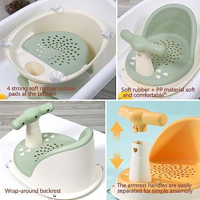 Baby Bath seat, Toddler Bath seat, Baby Sit up Shower Chair，Breathable  Elastic mesh Silicone Cushion, with 4 Non-Slip Suction Cups at The Bottom,  Suitable for Infants Aged 6-12 Months - Yahoo Shopping