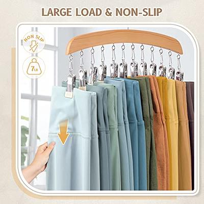 20*Anti-Rust Clip Space-Saving Clothespin Hat Pants Storage Hanging Travel  Hook