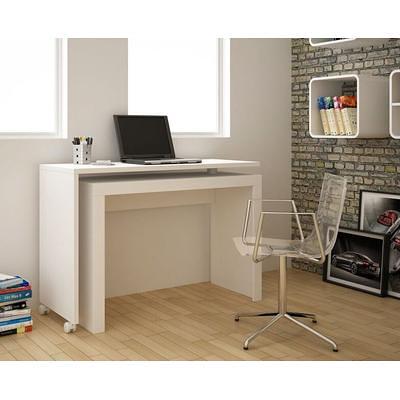 Manhattan Comfort Palermo Classic L Desk White