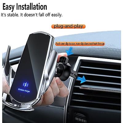 Wireless Car Charger Mount 15w Qi Smart Sensor Fast Charging Auto Clamping  Automatic Sensing Clamp Cell Phone Holder Air Vent For Apple Iphone Samsung