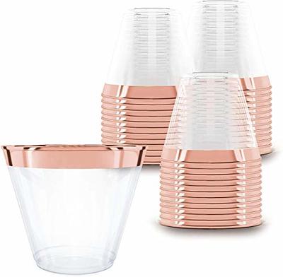  Prestee Small Clear Plastic Cup - 5 oz Plastic Cups - 200 Pack Small  Plastic Cups - Hard Clear Cups - Clear Disposable Cups - Plastic Wine Cups  - Plastic Cocktail